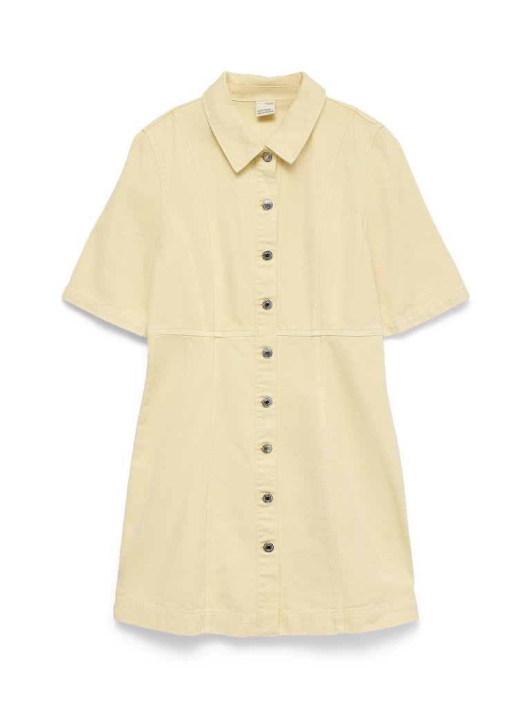 Vmdaisy 2/4 Short Denim Dress Noos - SS26 van Vero moda – Jurken voor dames | Meisjes Brugge