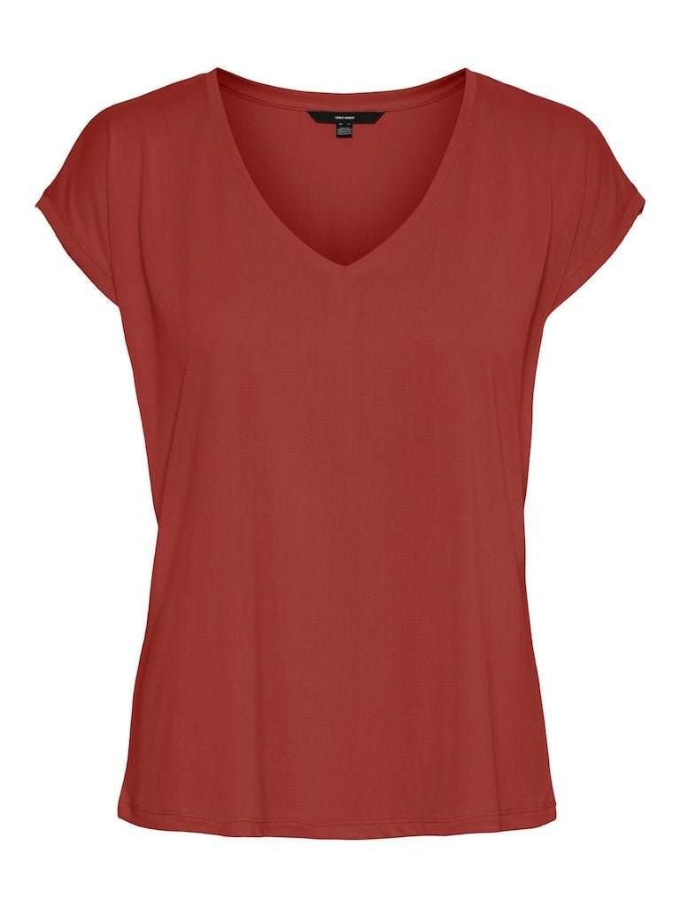 T-shirts Vmfilli Ss V-Neck Tee Noos van Vero moda