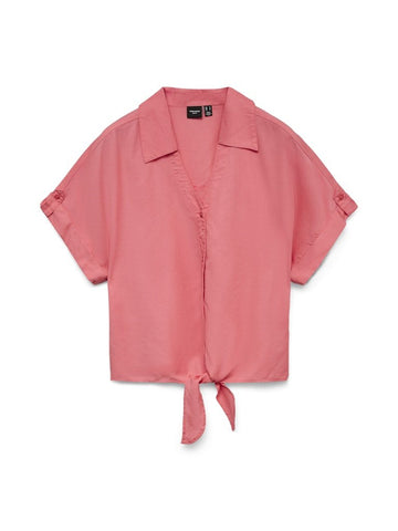 Vmfleur Ss Bow Tencel Shirt van Vero moda – Shirts voor dames | Meisjes Brugge