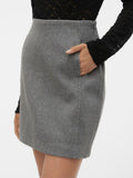 Medium Grey Melange Rokken - Vmfortuneallison Hw Short Skirt Noos van Vero moda