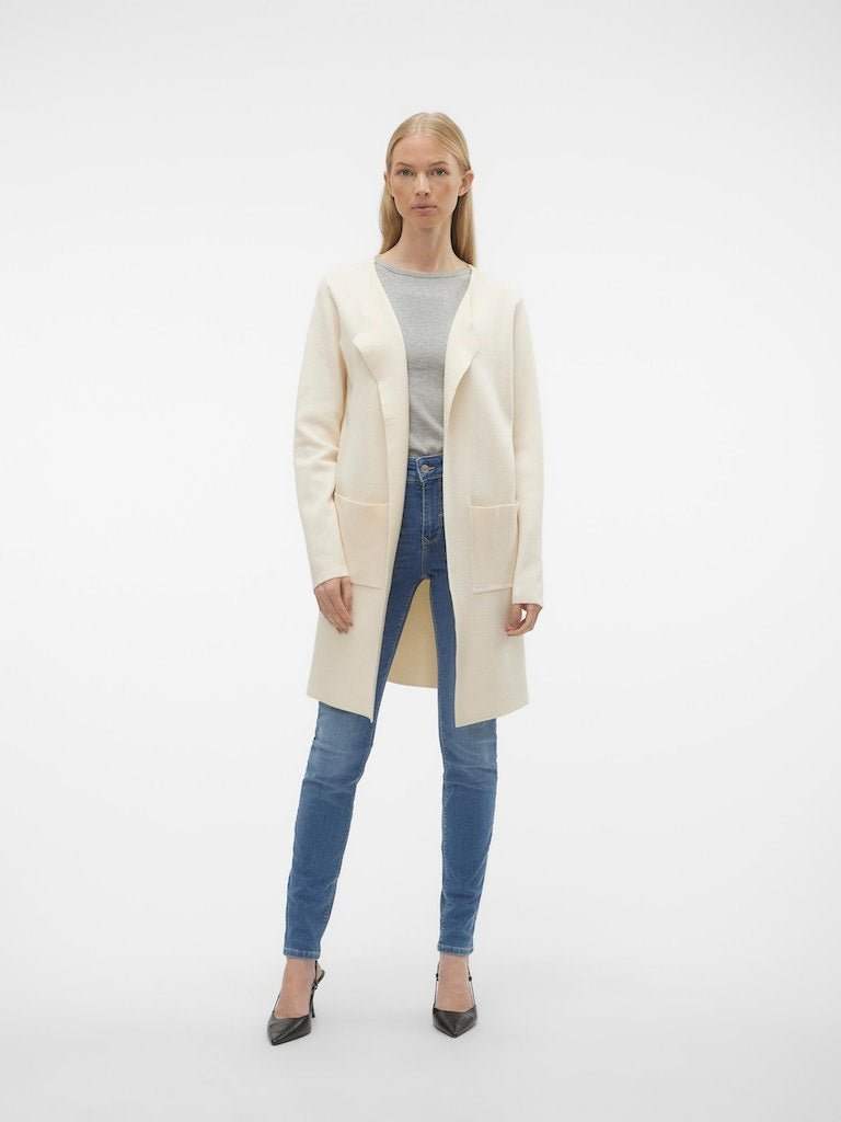 Vmgold Needle Wudo Ls Long Cardigan - koop Cardigans van Vero moda bij Meisjes Brugge