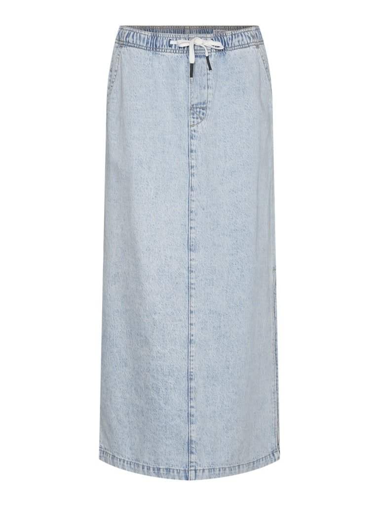 Rokken Vmhamson Mr Ela Long Slit Denim Skirt van Vero moda