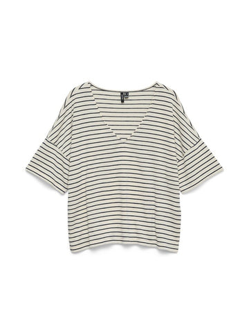 Vmholli 2/4 V-Neck Loose Top van Vero moda – Tops voor dames | Meisjes Brugge