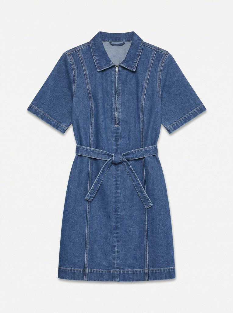Vmlouise Ss Zip Short Denim Dress Noos van Vero moda – Jurken voor dames | Meisjes Brugge