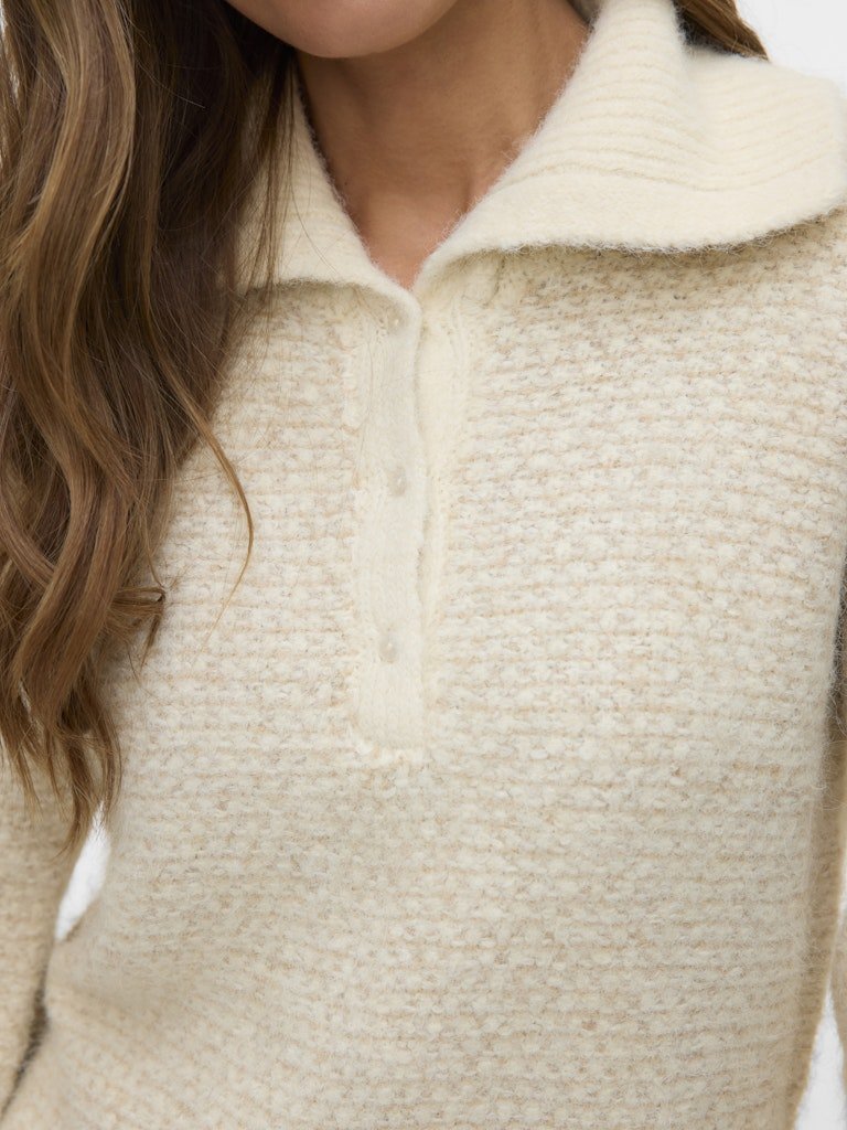 Birch Pulls - Vmlovely Ls Collar Pullover van Vero moda