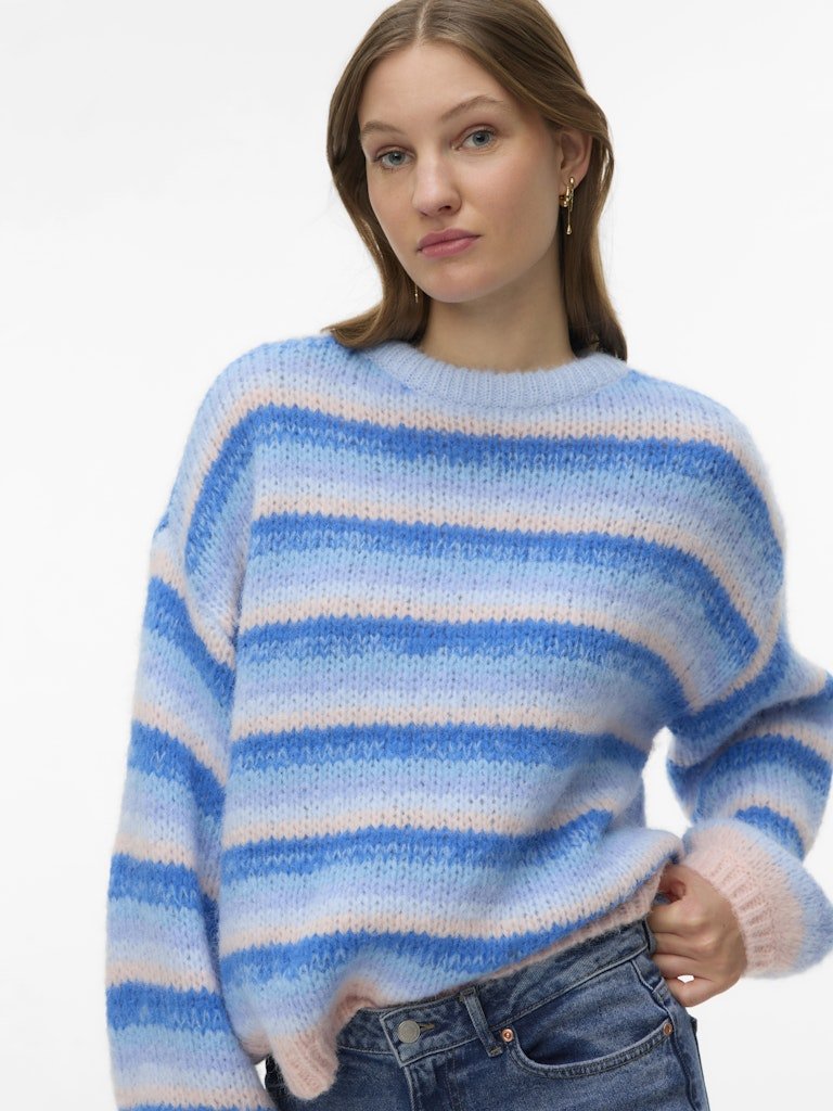 Pulls - Vmmaybe Stripe Ls O-Neck Pullover Noos van Vero moda
