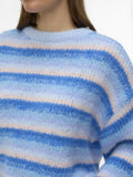 Cashmere blue Pulls - Vmmaybe Stripe Ls O-Neck Pullover Noos van Vero moda