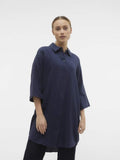 Shirts - Vmnatali 3/4 Long Overshirt Dress van Vero moda