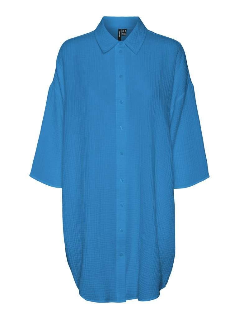 Vmnatali 3/4 Long Overshirt Dress - koop Shirts van Vero moda bij Meisjes Brugge
