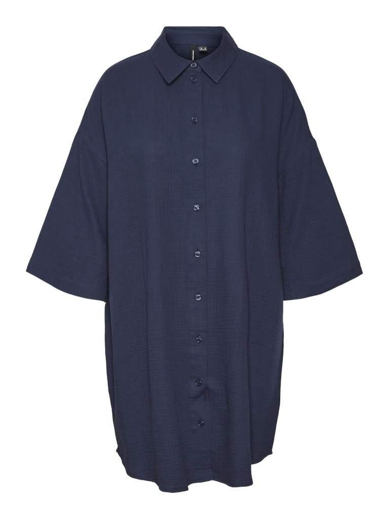 Vmnatali 3/4 Long Overshirt Dress - koop Shirts van Vero moda bij Meisjes Brugge