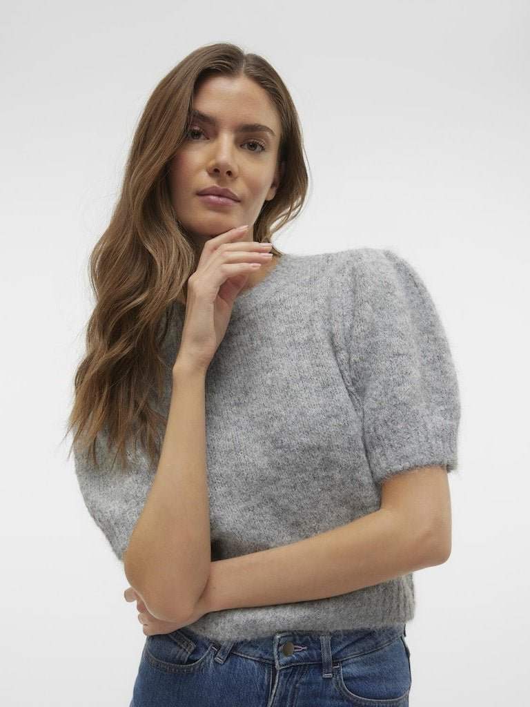 Pulls Vmnova Ss O-Neck Puff Pullover van Vero moda