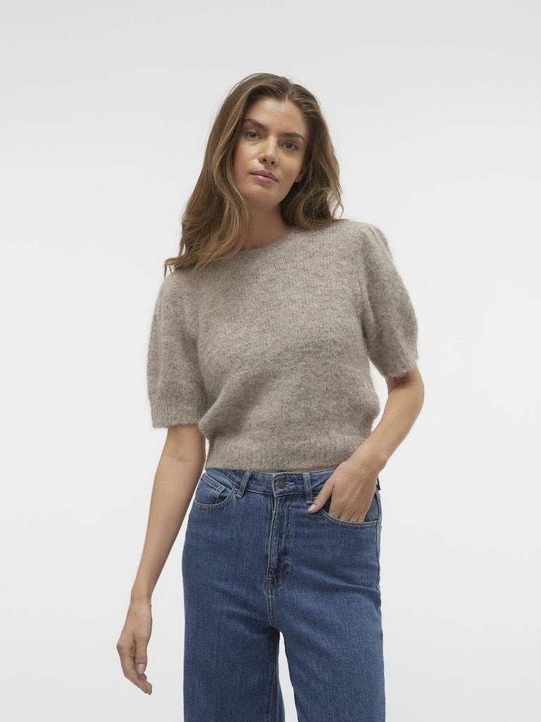 Pulls Vmnova Ss O-Neck Puff Pullover van Vero moda