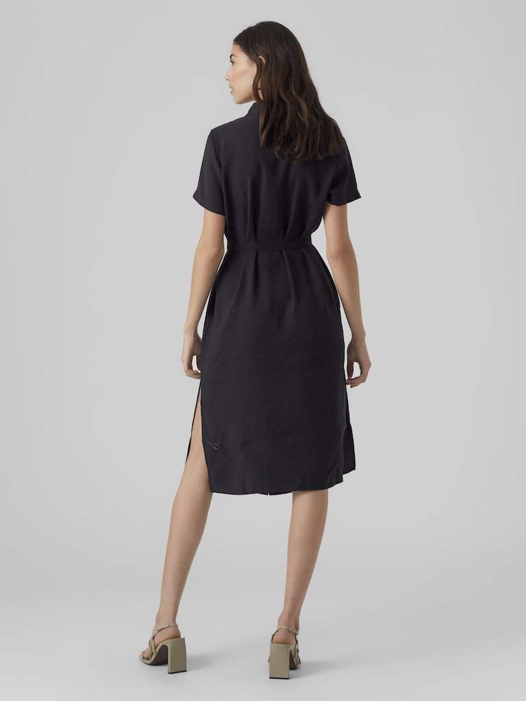 Jurken Vmqueeny S/S Calf Shirt Dress van Vero moda