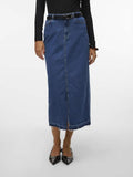 Rokken Vmreal Hr Fold Down Denim Skirt van Vero moda