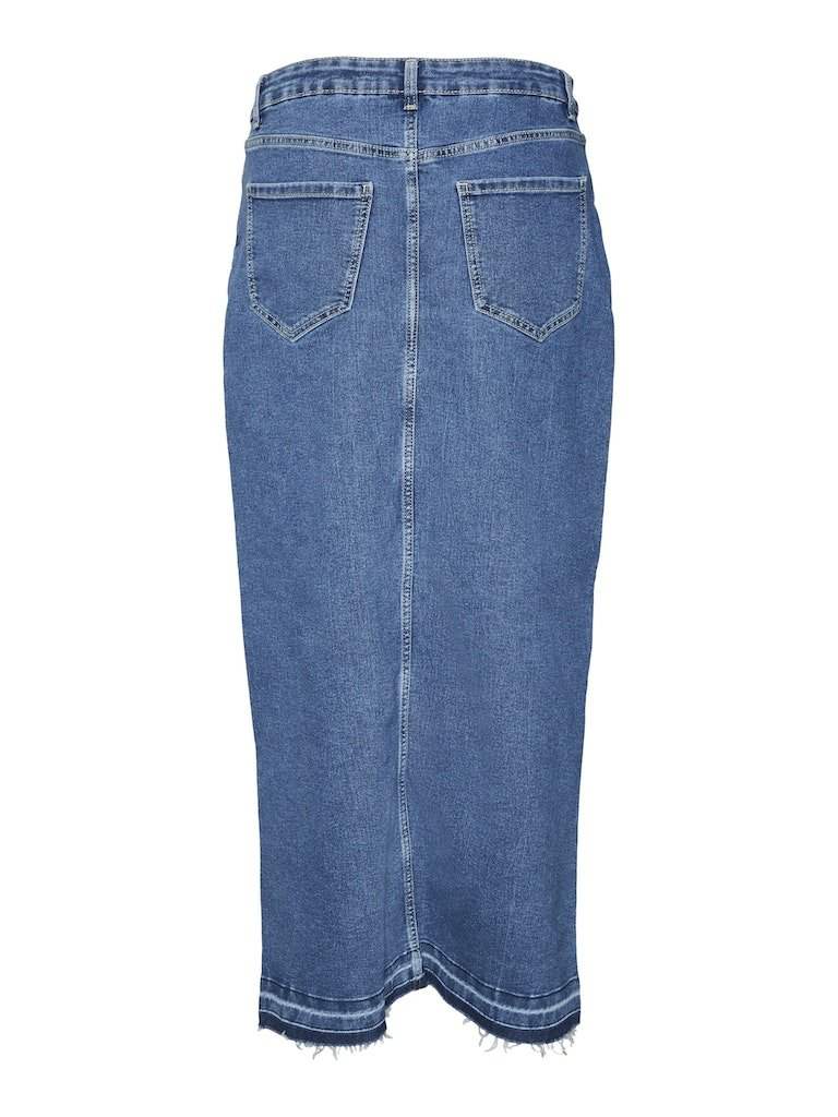 Rokken Vmreal Hr Fold Down Denim Skirt van Vero moda