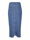 Vmreal Hr Fold Down Denim Skirt - koop Rokken van Vero moda bij Meisjes Brugge