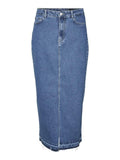 Vmreal Hr Fold Down Denim Skirt - koop Rokken van Vero moda bij Meisjes Brugge