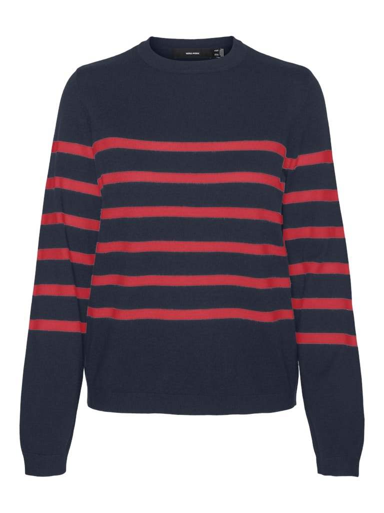 Pulls - Vmsaba Plain Ls O-Neck Pullover Noos van Vero moda