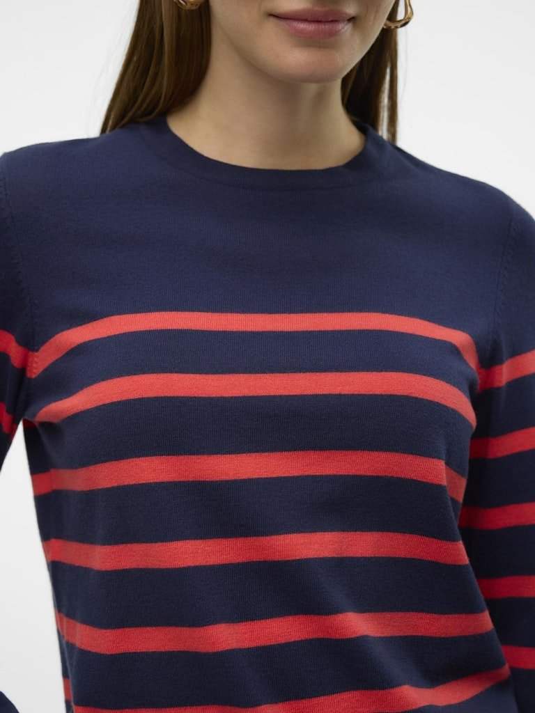 Vmsaba Plain Ls O - Neck Pullover Noos – Pulls voor dames in kleur | Meisjes