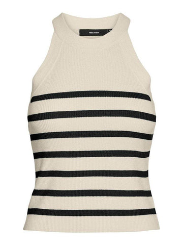 Vmsaba Rib Sl O - Neck Top Noos - koop Tops van Vero moda bij Meisjes Brugge