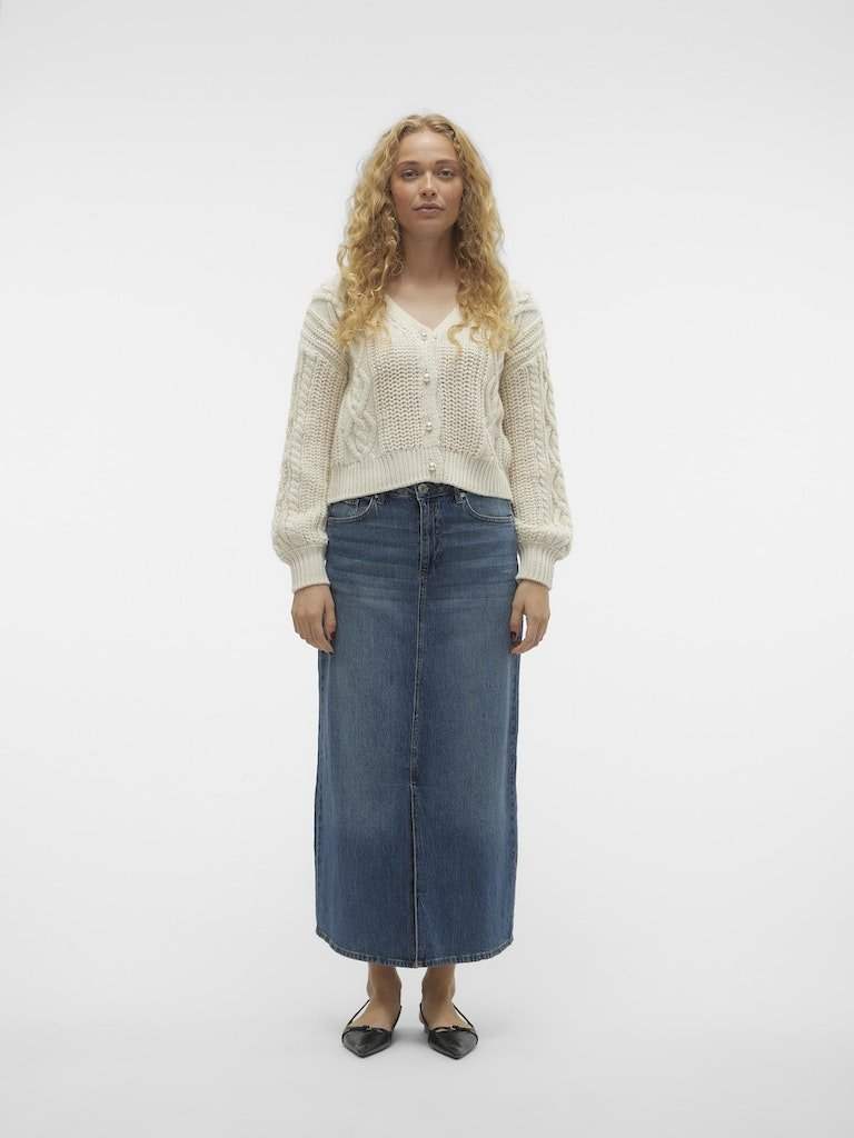 Rokken Vmtessa Hr Maxi Denim Skirt Mix Noos van Vero moda