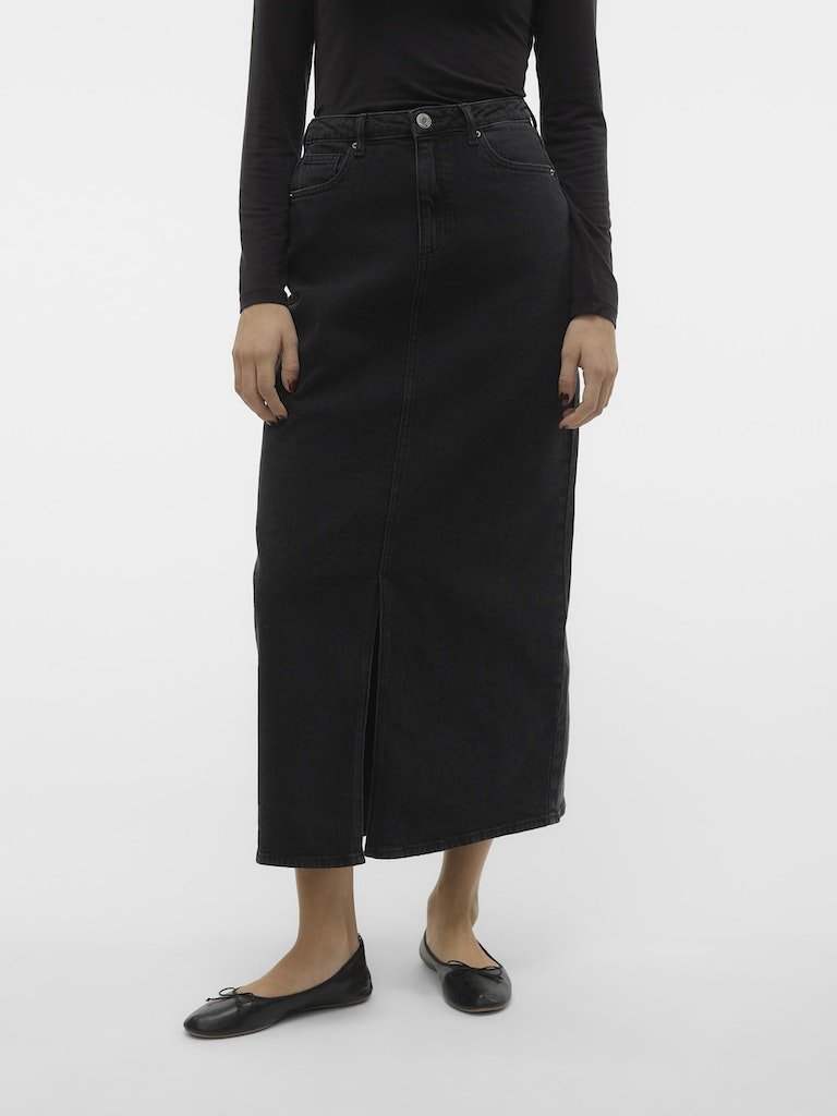 Rokken - Vmtessa Hr Maxi Denim Skirt Mix Noos van Vero moda