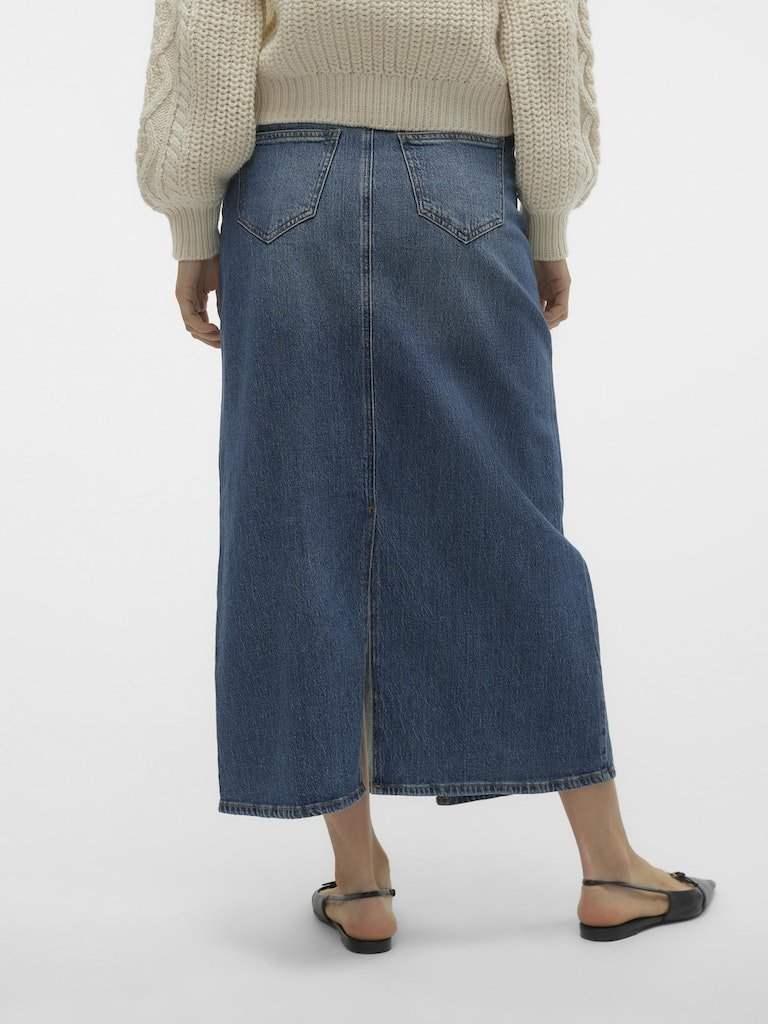 Vmtessa Hr Maxi Denim Skirt Mix Noos - koop Rokken van Vero moda bij Meisjes Brugge