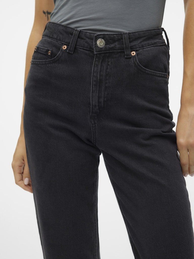 Vmtessa Hr Mom Jeans Ra220 Dark Grey Noos - koop Jeans van Vero moda bij Meisjes Brugge