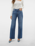 Medium Blue Denim Jeans - Vmtessa Hr Wide Jeans Ra380 Noos van Vero moda