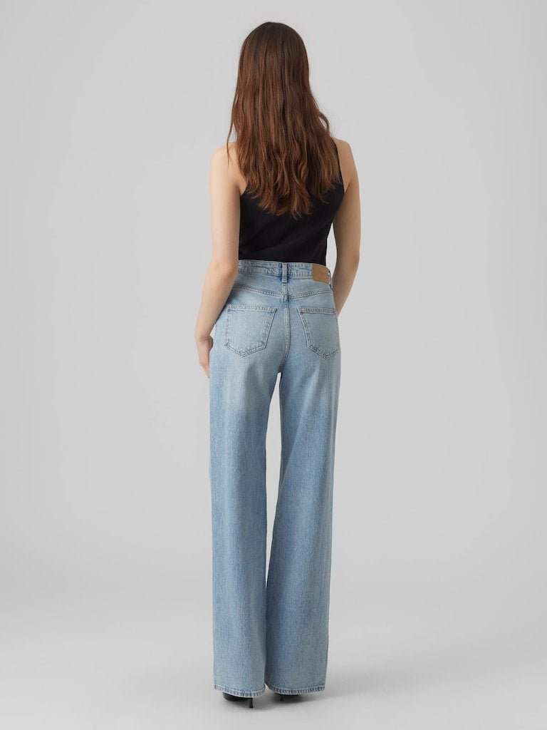 Vmtessa Hr Wide Straight Jeans Ra339 Noos - koop Jeans van Vero moda bij Meisjes Brugge