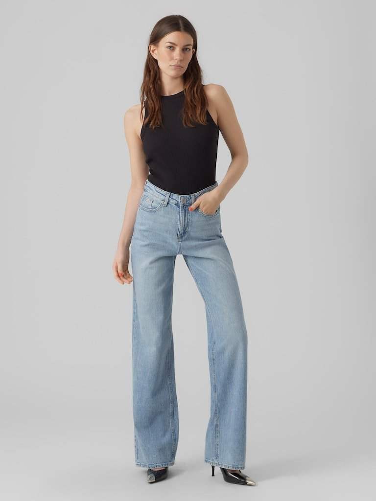 Vmtessa Hr Wide Straight Jeans Ra339 Noos - koop Jeans van Vero moda bij Meisjes Brugge