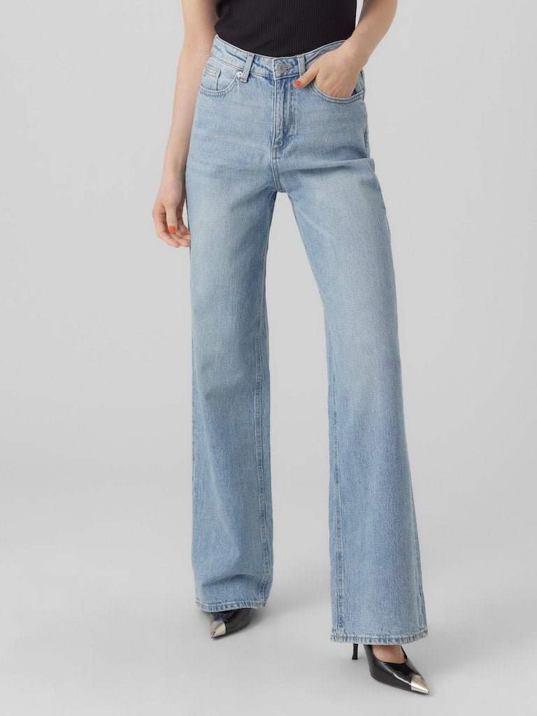 Vmtessa Hr Wide Straight Jeans Ra339 Noos - koop Jeans van Vero moda bij Meisjes Brugge