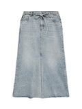 Light blue denim Rokken - Vmwien Mr Long Belt Skirt van Vero moda