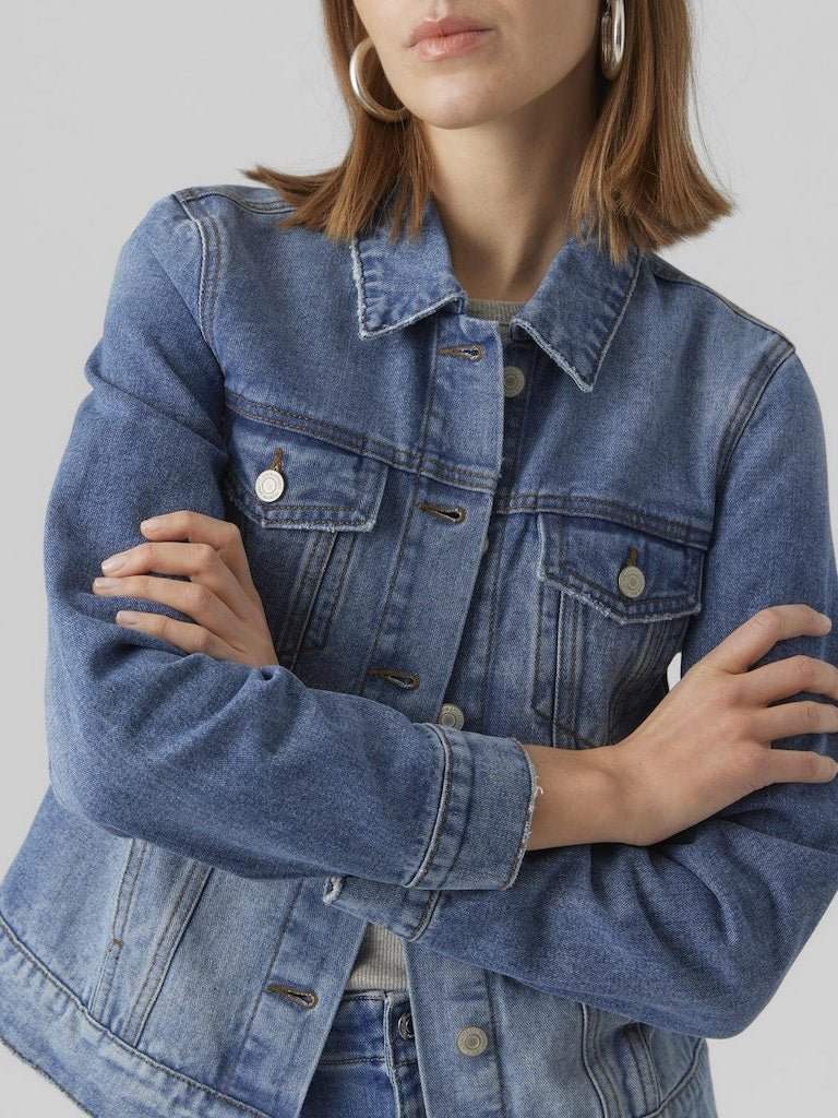 Vmzorica Ls Denim Jacket Mix Noos - koop Jassen van Vero moda bij Meisjes Brugge