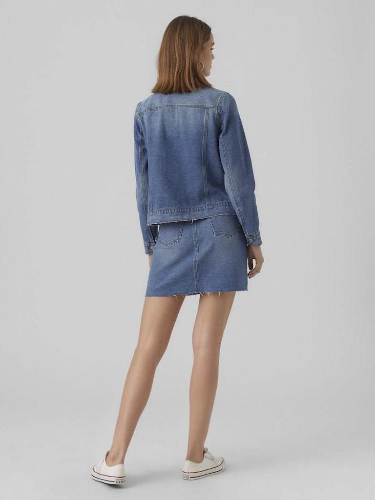 Jassen Vmzorica Ls Denim Jacket Mix Noos van Vero moda