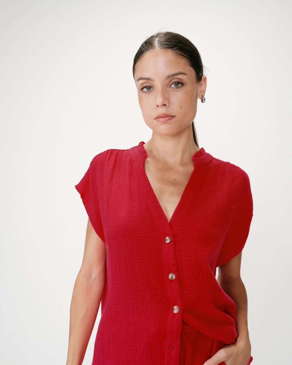 Wesra Blouse van Grace and Mila – Shirts voor dames | Meisjes Brugge
