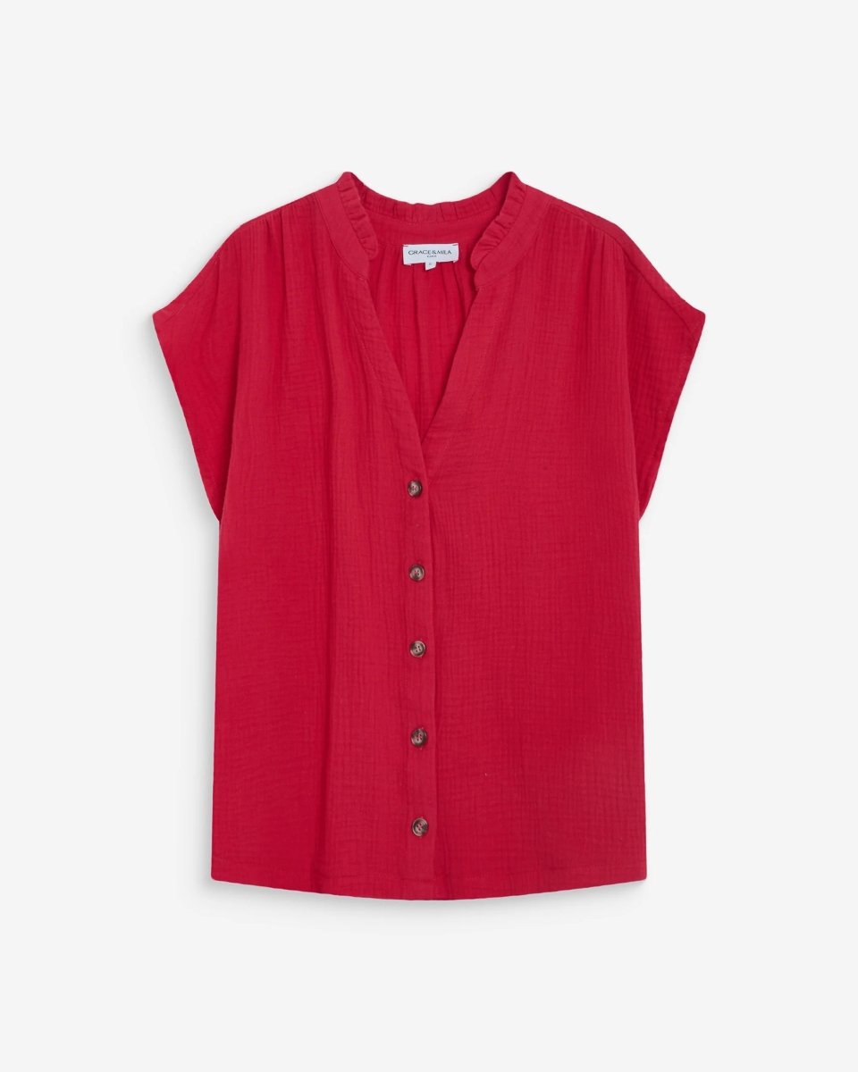 Wesra Blouse van Grace and Mila – Shirts voor dames | Meisjes Brugge