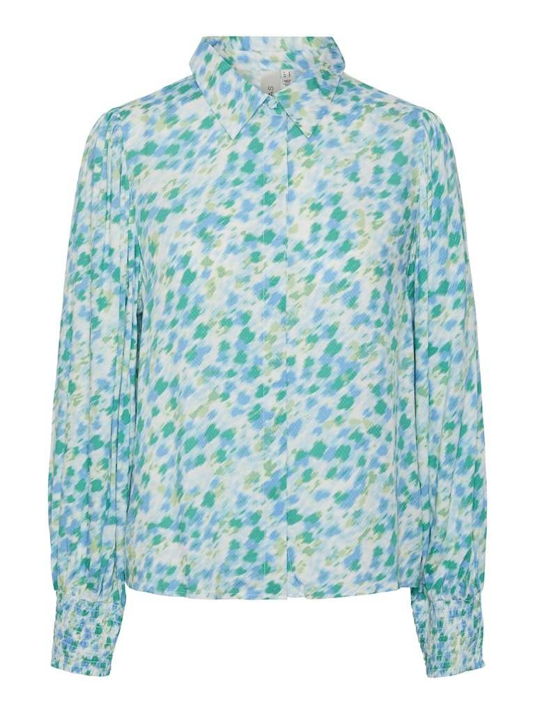 Quiet Green FUZZY FLOWER Shirts - Yasalira Ls Shirt Noos - SS24 van Y.A.S