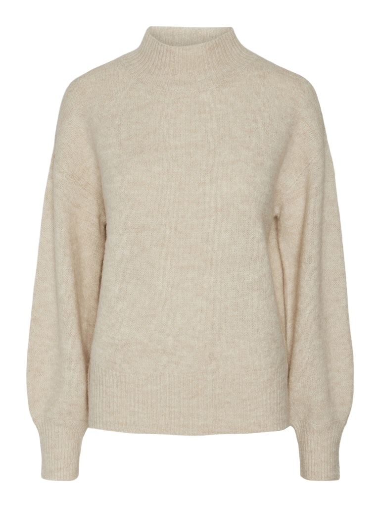 Perfectly Pale Pulls - Yasanne High Neck Ls Knit Pullover van Y.A.S