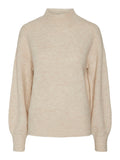 Perfectly Pale Pulls - Yasanne High Neck Ls Knit Pullover van Y.A.S