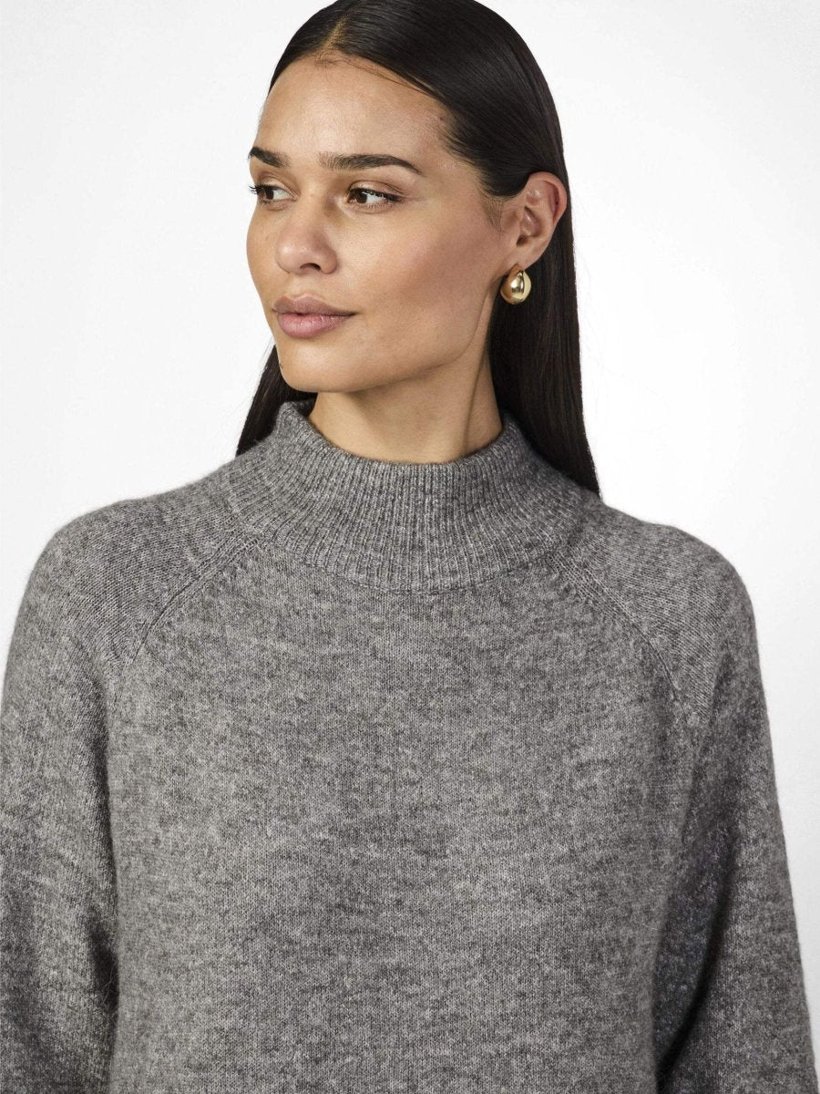 Yasbalis Ls Funnel Knit Dress Noos - AW24 van Y.A.S – Jurken voor dames | Meisjes Brugge