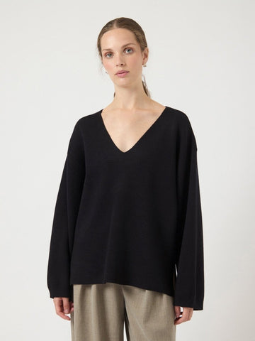 Pulls - Yaselma Ls V-Neck Knit Pullover S. Noos van Y.A.S