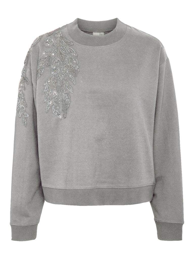 Yaseveline Ls Embellished Sweat - koop Sweaters van Y.A.S bij Meisjes Brugge