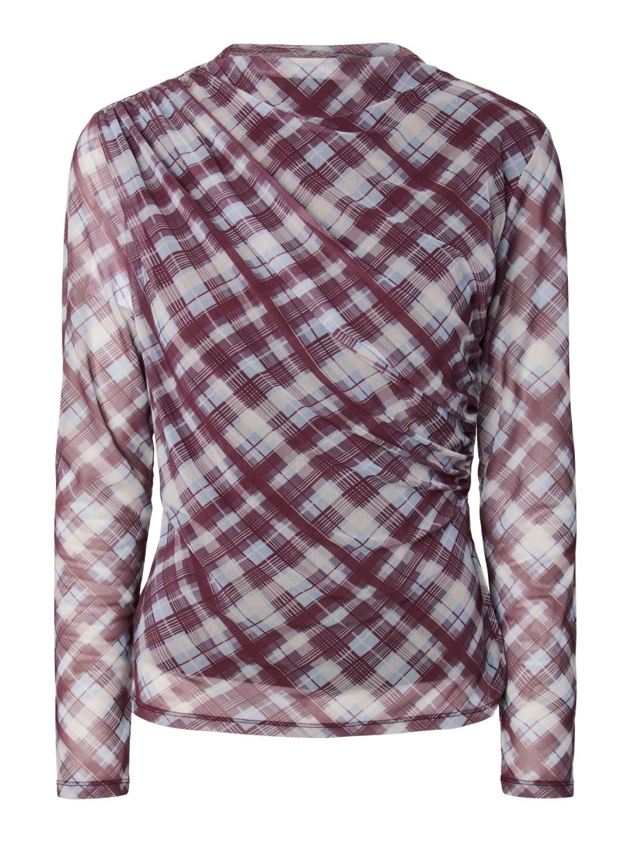 Port royale-W. Checks Tops - Yasflori Ls Top - Ex - SS26 van Y.A.S