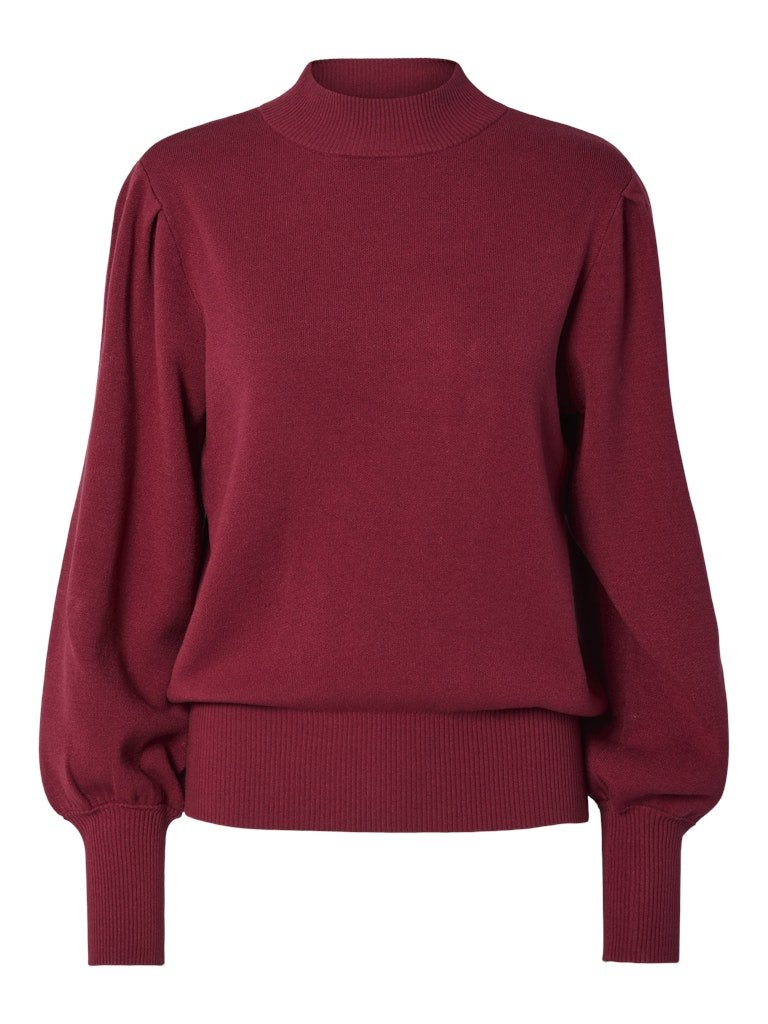 Tibetan red Pulls - Yasfonny Ls Knit Pullover Noos - AW25 van Y.A.S