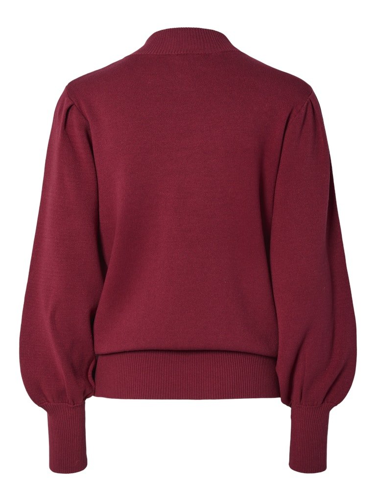 Tibetan red Pulls - Yasfonny Ls Knit Pullover Noos - AW25 van Y.A.S