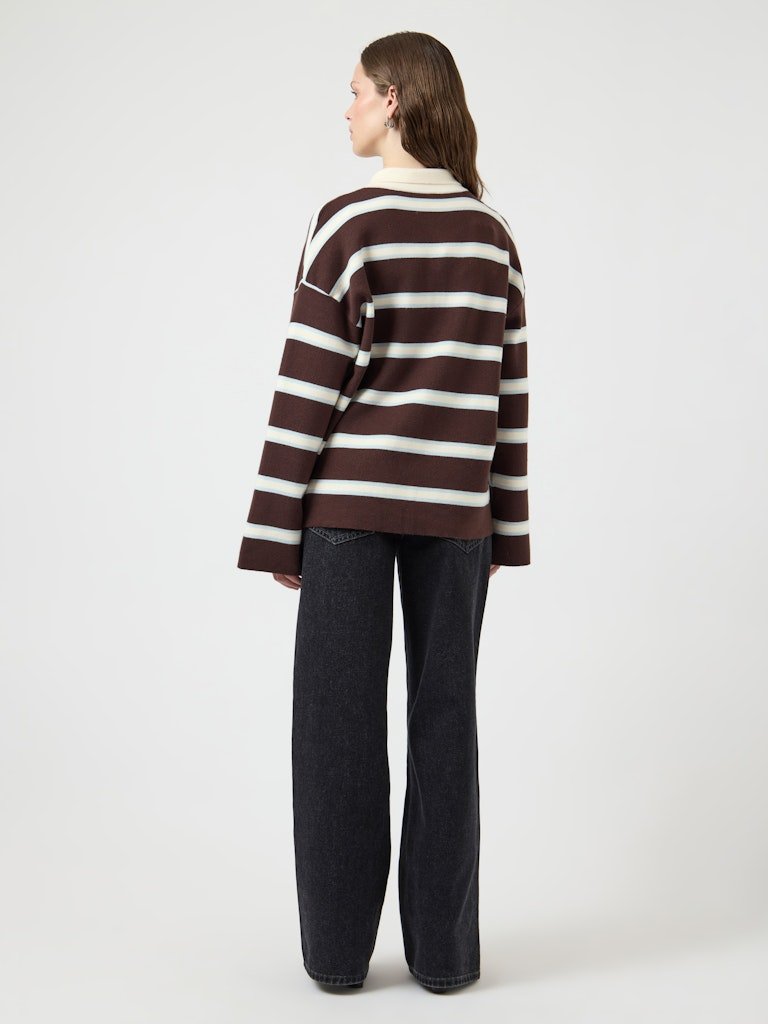 Yasisabell Ls Polo Knit Pullover - D2D - koop Pulls van Y.A.S bij Meisjes Brugge