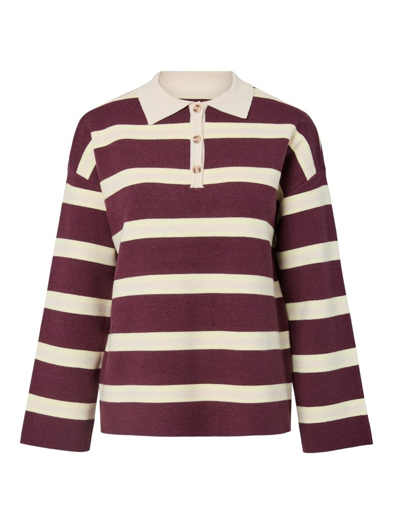 Yasisabell Ls Polo Knit Pullover - D2D - koop Pulls van Y.A.S bij Meisjes Brugge