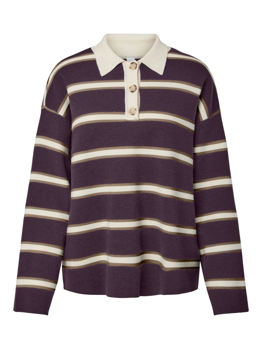 Yasisabell Ls Polo Knit Pullover Noos - AW26 van YAS – Pulls voor dames | Meisjes Brugge