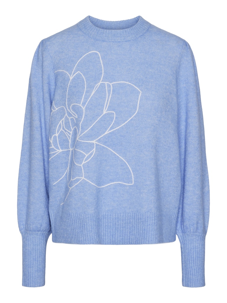 Vista Blue Pulls - Yasjuva Ls Knit Pullover van Y.A.S